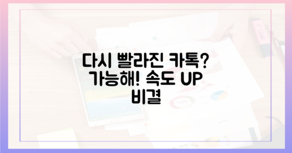 다시 빨라진 카톡, 가능할까?