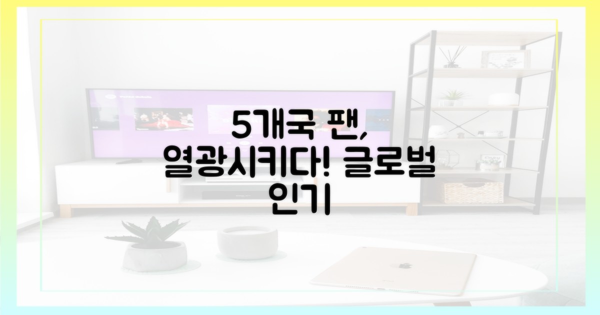 5개국 팬 사로잡다