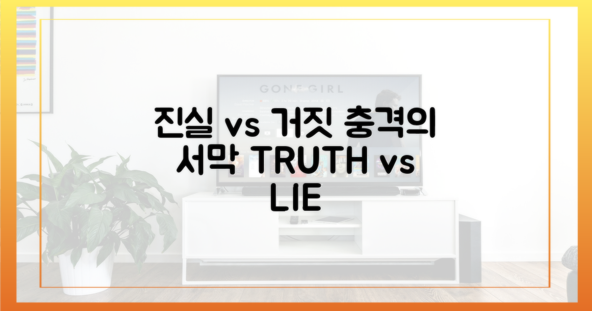 진실 vs 거짓, 충격의 서막