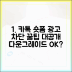 원치 않는 카톡 숏폼 광고, 다운그레이드로 완벽 차단 가능할까?