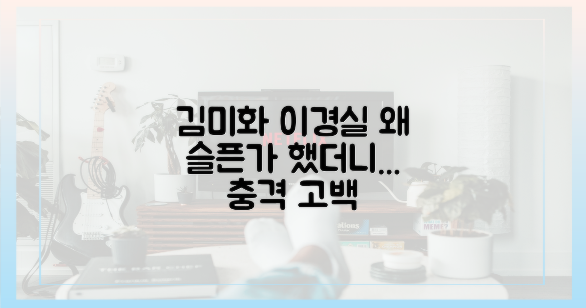 김미화·이경실, 왜 슬퍼할까?
