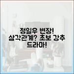 정일우 변장 미행, 삼각관계? 초보도 즐길 드라마!