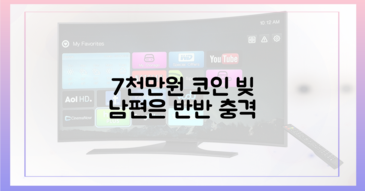 7000만원 코인 빚, 남편은 "반반