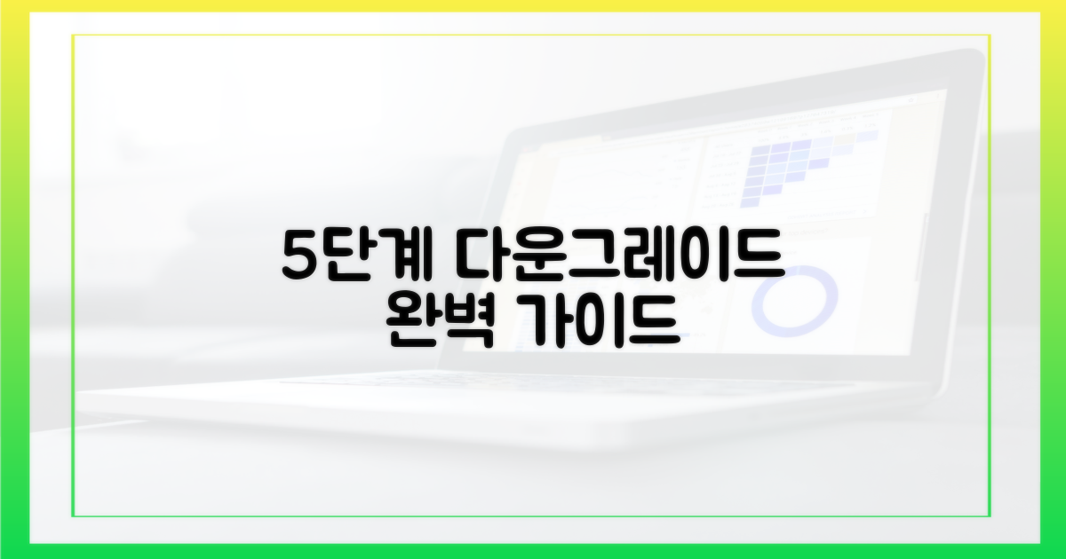 5단계 다운그레이드 안내