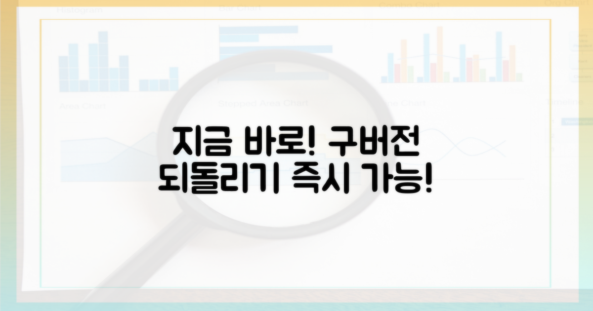 지금 바로 구버전 되돌리세요!