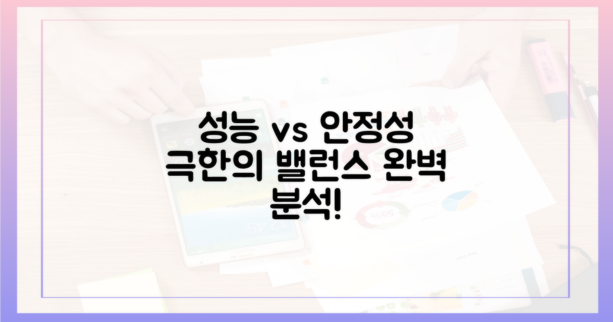 성능 vs 안정성 집중 분석