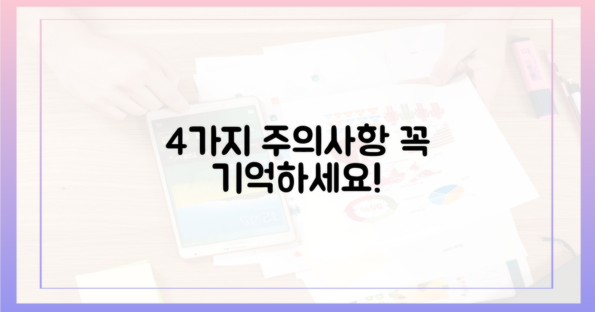 4가지 주의사항