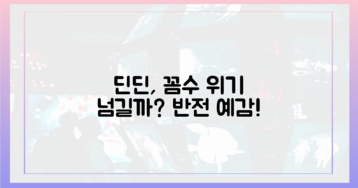 딘딘, 꼼수로 위기 넘길까