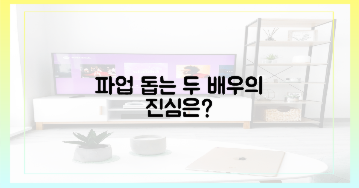 두 배우, 파업을 돕는 이유는?