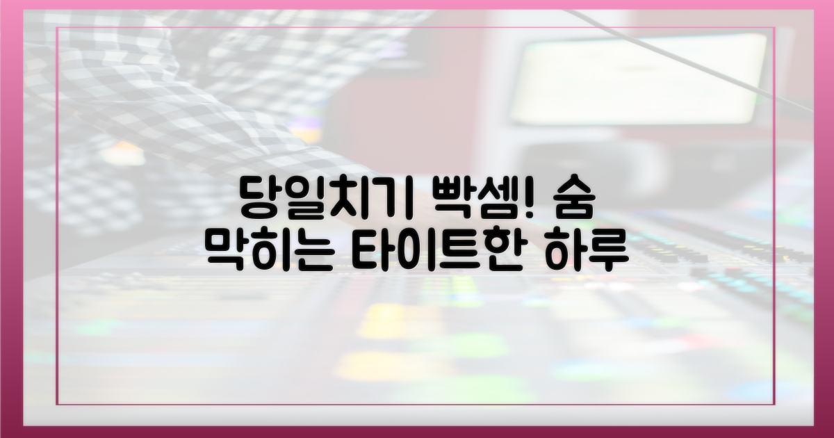 빡빡한 당일치기 일정