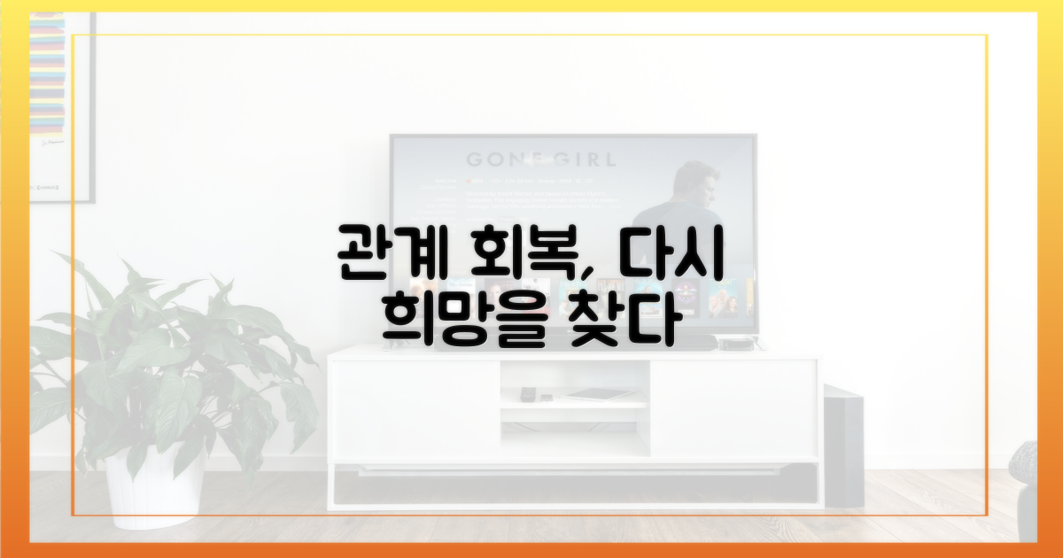 관계 회복, 희망의 메시지