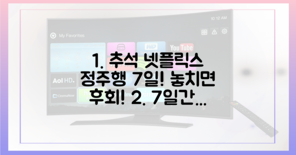 7일간의 넷플릭스 추석 정주행