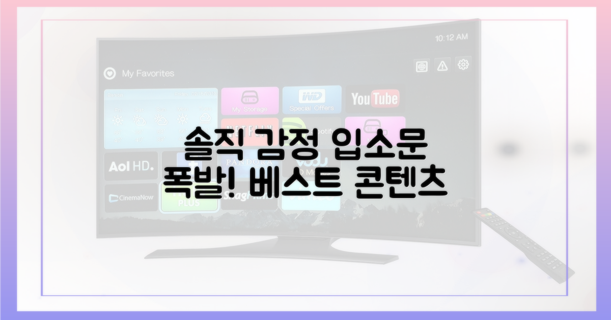 솔직한 감정, 시청자 '입소문' 폭발