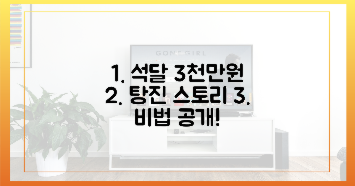 석달 3천만원, 어떻게 탕진했을까?