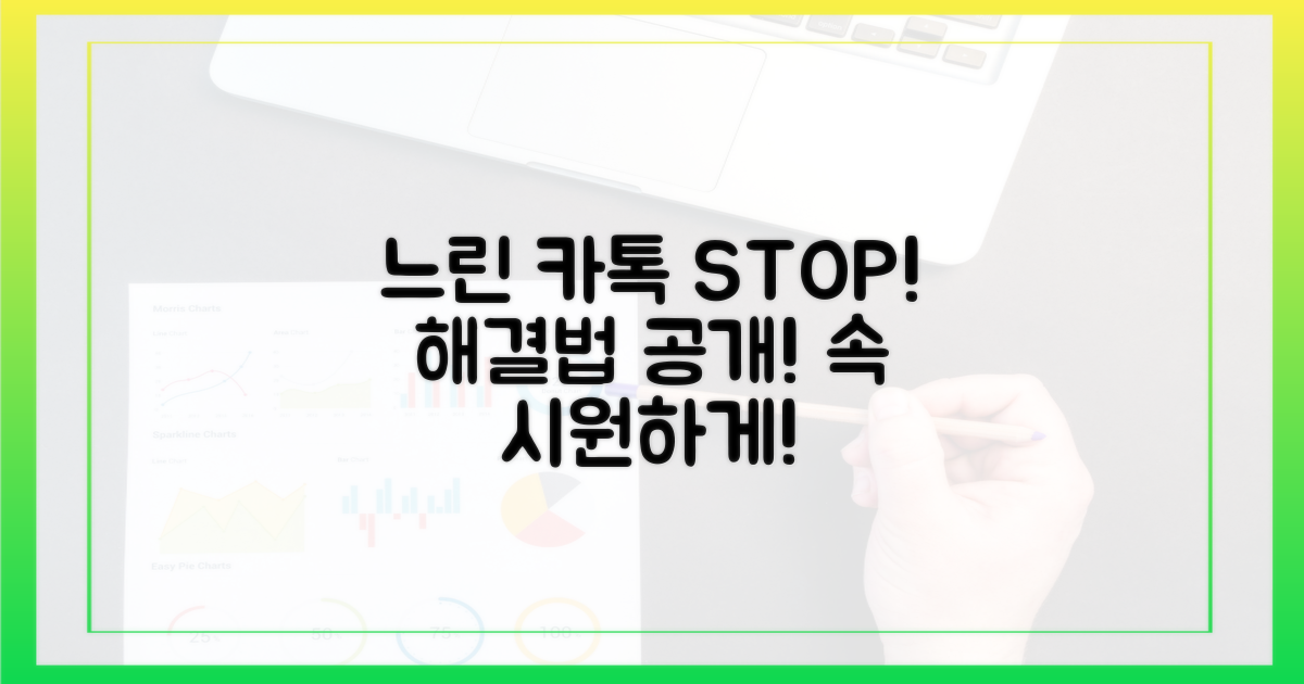 느린 카톡, 해결 가능해?