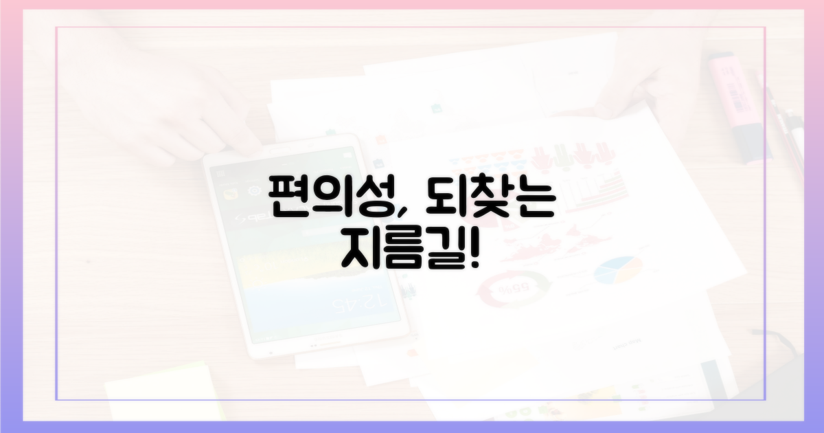편의성 되찾는 지름길