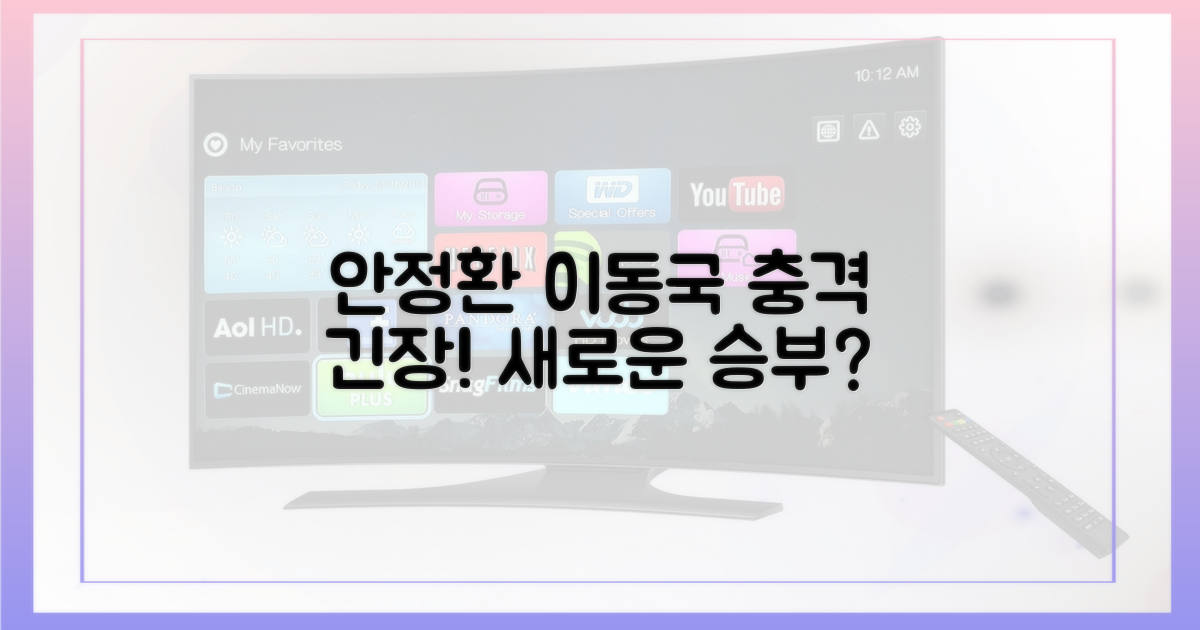 안정환·이동국 긴장!