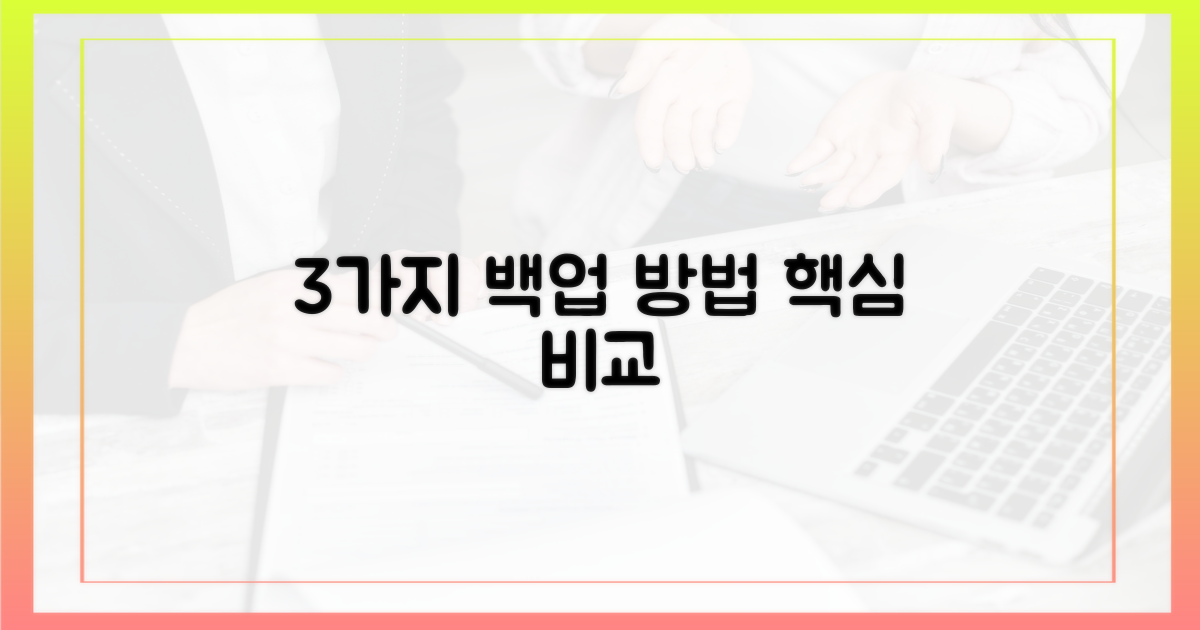3가지 백업 방법 비교
