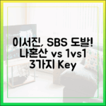 이서진 SBS 도발! '나혼산'과 1대1 맞대결? 3가지 관전포인트