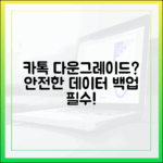 카톡 다운그레이드 전, 안전하게 데이터 백업할 수 있을까요?