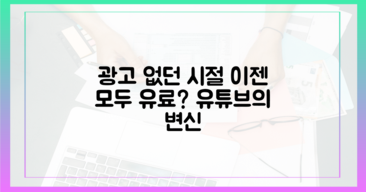 광고 없는 과거, 지금은?