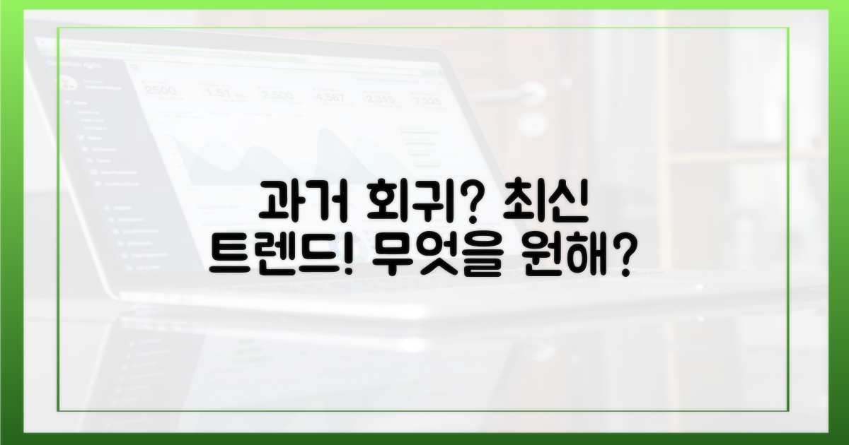 과거 회귀, 최신 트렌드?
