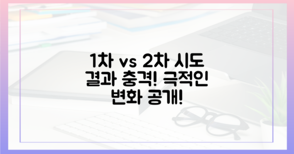1차 시도, 2차 시도 결과