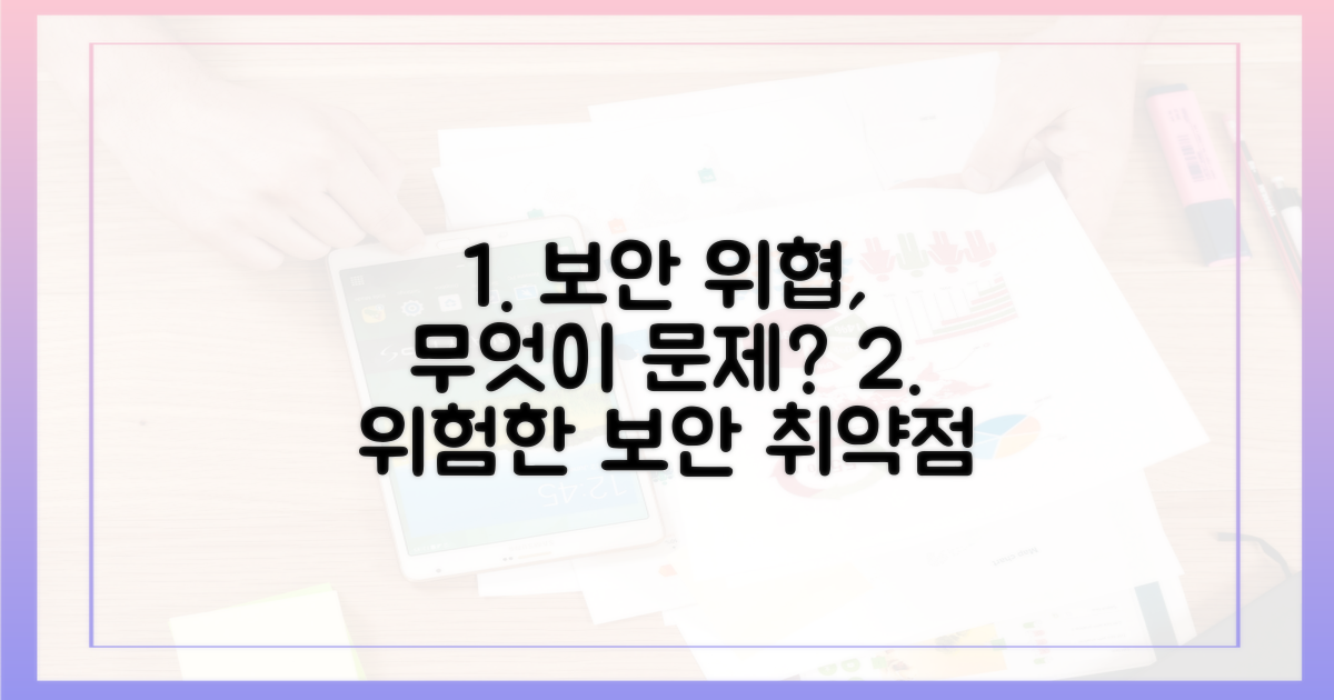 보안 취약점, 어떤 위험?