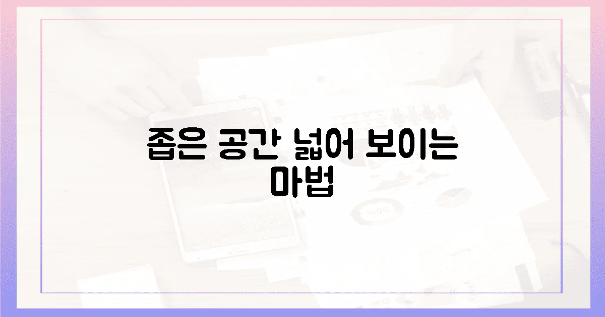 좁은 공간, 넓어 보이는 마법