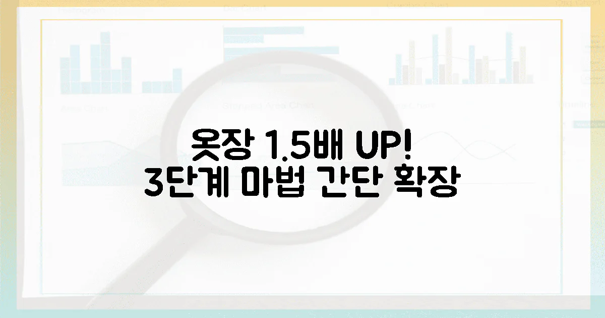 3단계로 1.5배 늘리는 옷장 마법