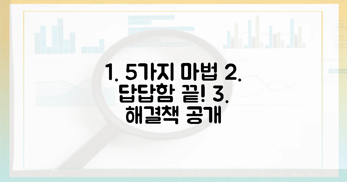 5가지 마법, 답답함 끝!