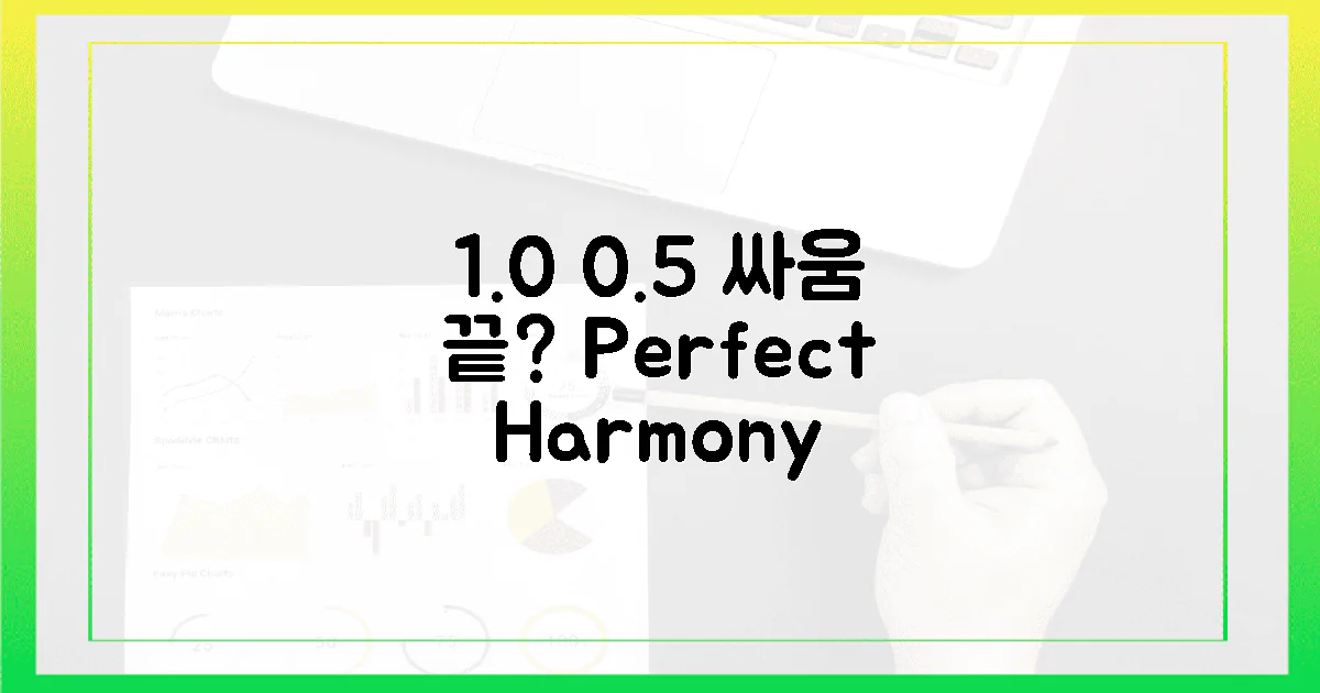 1.0인과 0.5인의 완벽 조화, 싸움은 이제 그만?