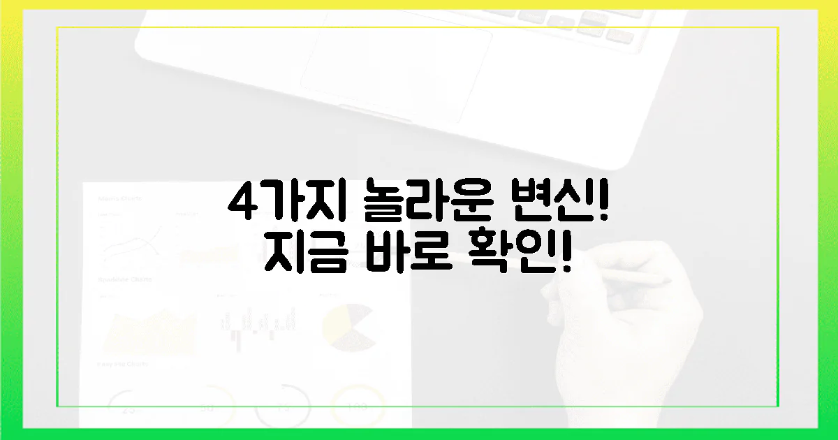 4가지 놀라운 변신, 지금 바로 확인하세요!