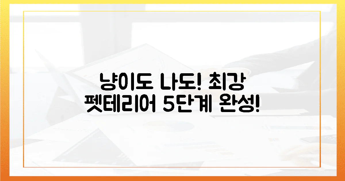 5단계로 냥이도 나도! 최강 펫테리어 완성!