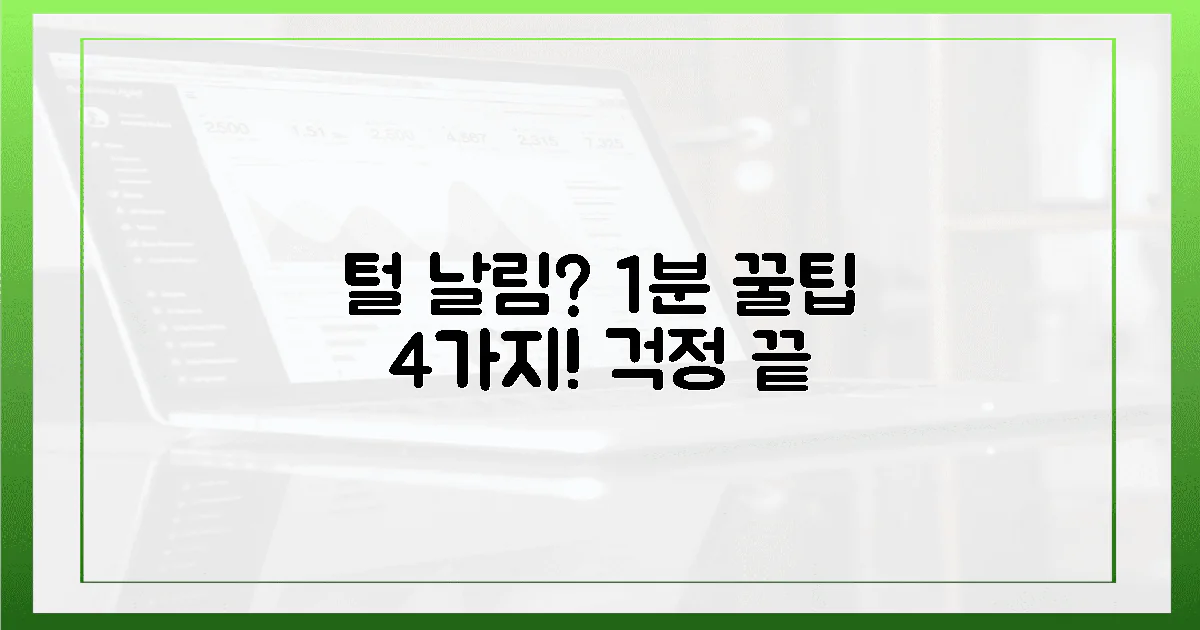 1분 만에 털 날림 잡는 꿀팁 4가지!
