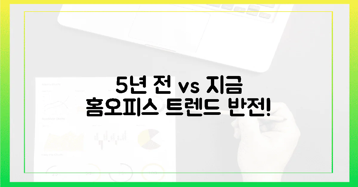 5년 전 vs 지금, 홈오피스 트렌드 반전