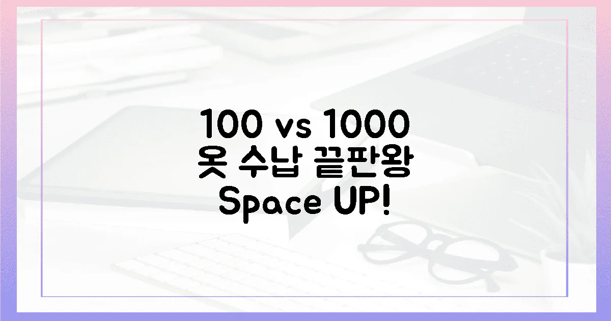 100가지 vs 1000가지: 옷수납 공간 극대화