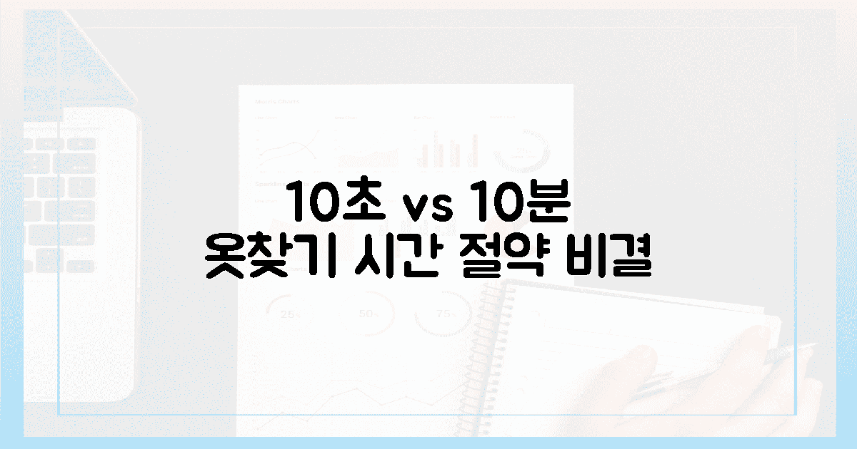 10초 vs 10분: 옷찾기 시간 절약 비결