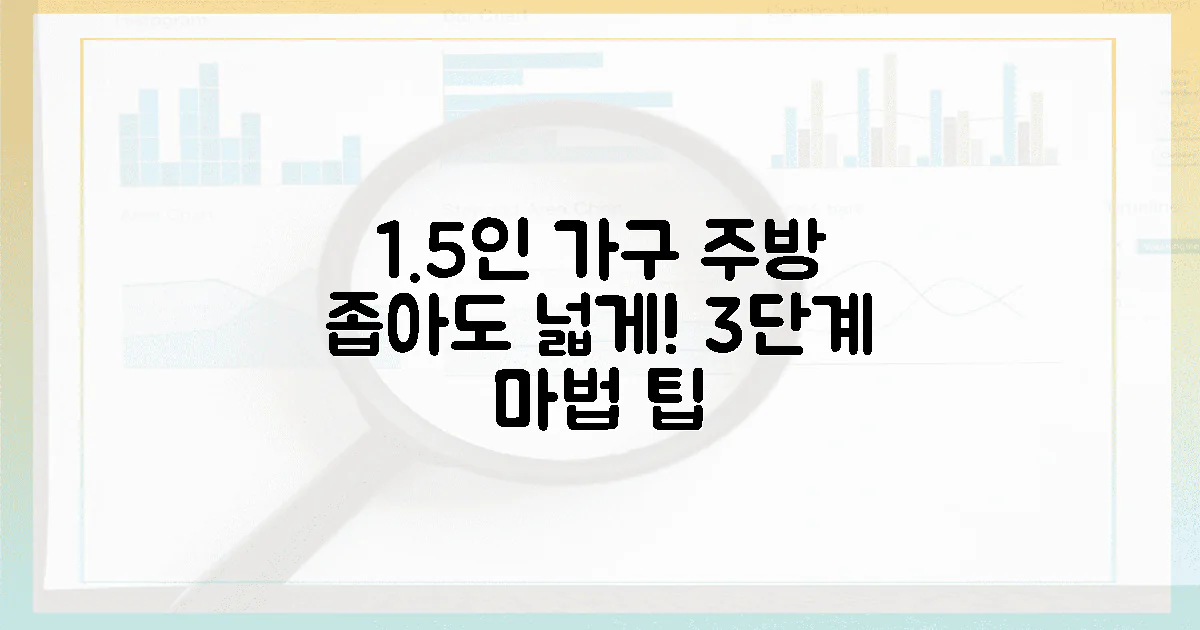 3단계! 1.5인 가구 맞춤 주방, 좁아도 넓게 쓰는 마법