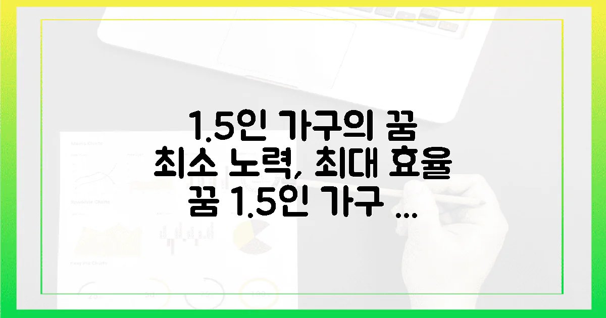 1.5인 가구의 꿈! 최소한의 노력으로 최대의 효율