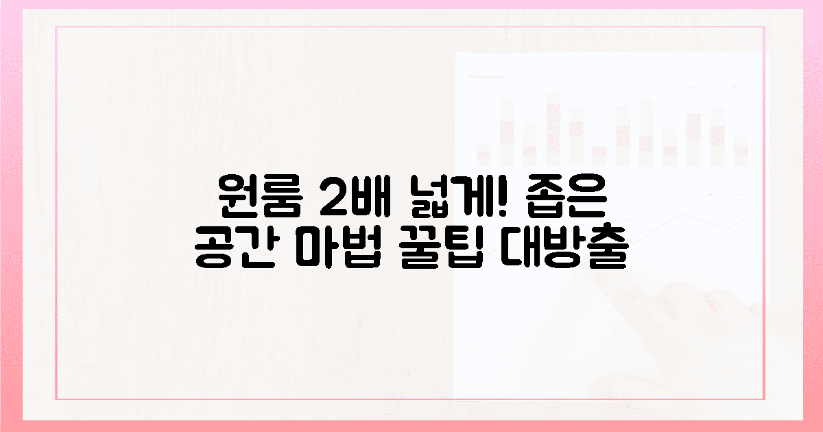 좁은 원룸, 2배 넓게 만드는 법!