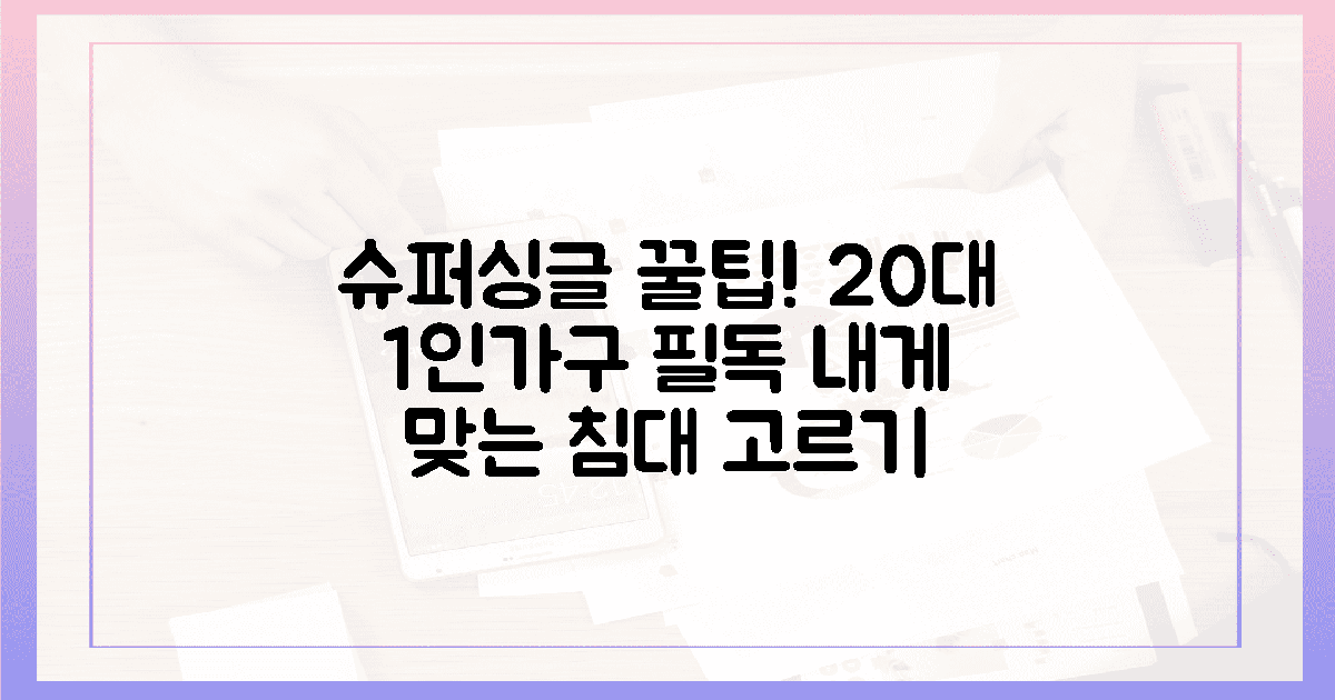 20대 1인 가구, 필수 슈퍼싱글 선택법