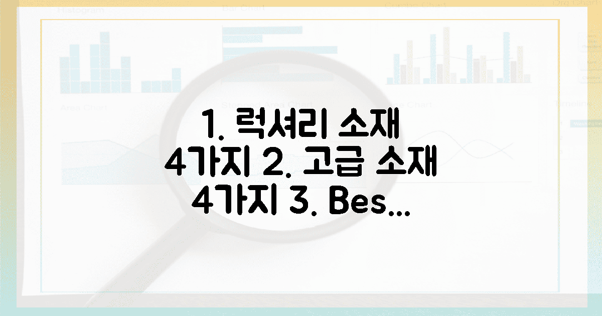 4가지 고급스러운 소재
