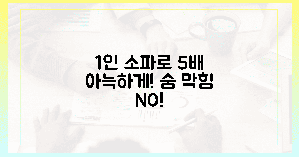 **숨 막히는 공간? 1인 소파로 5배 더 아늑하게!**