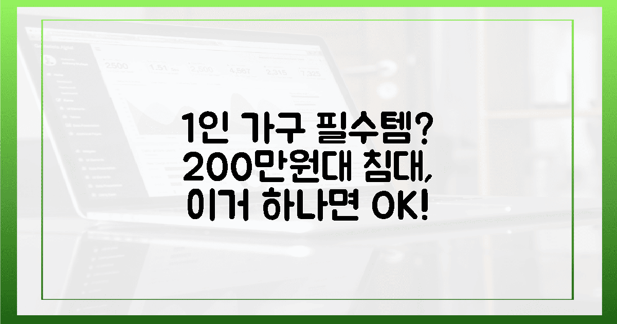 1인 가구 필수템, 200만원대 침대?