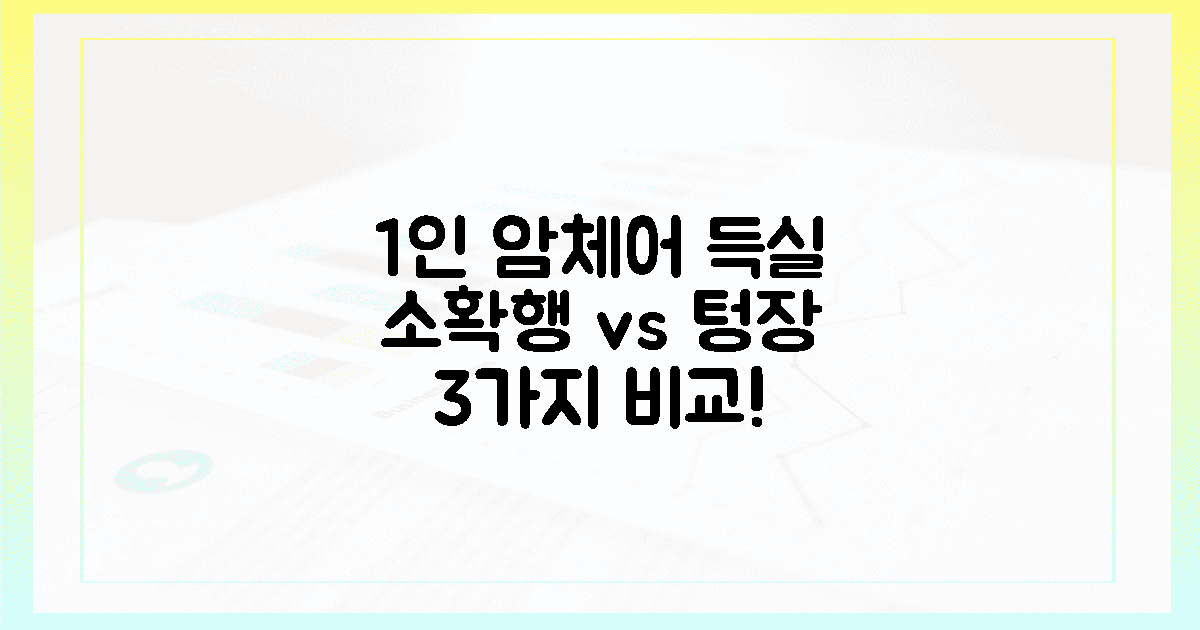 1인 암체어, "소확행" vs "텅장" 3가지 득실