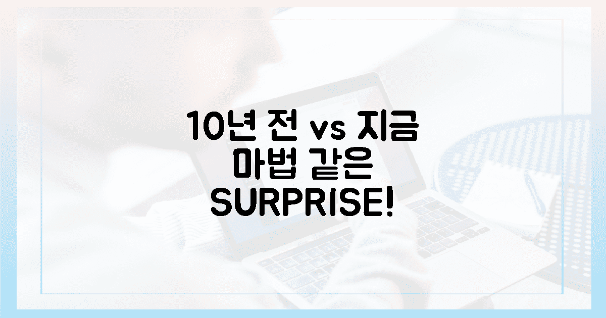 10년 전 vs 지금, "마법" 같은 변화 엿보기