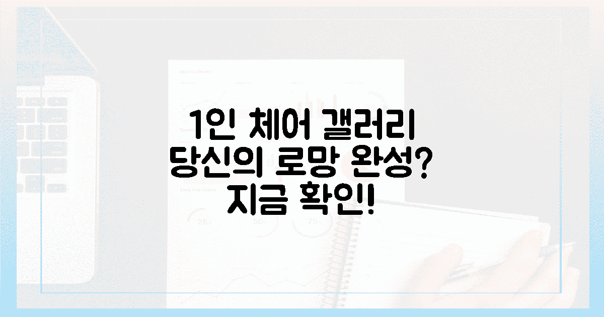 당신의 로망, 1인 체어로 갤러리 완성할 수 있을까?