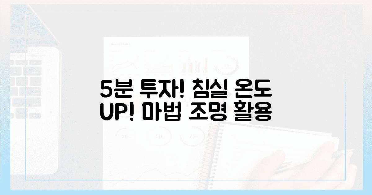 5분 투자, 조명으로 침실 온도 올리기