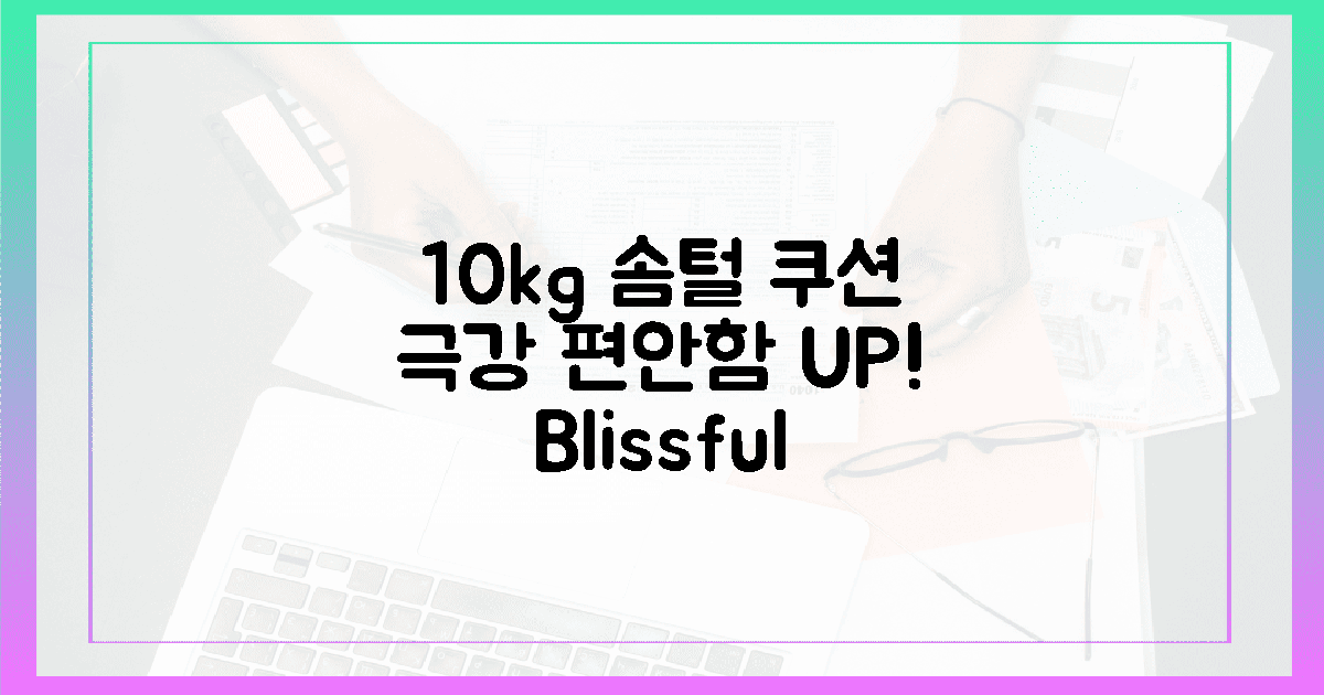 10kg 솜털 쿠션, 극강의 편안함